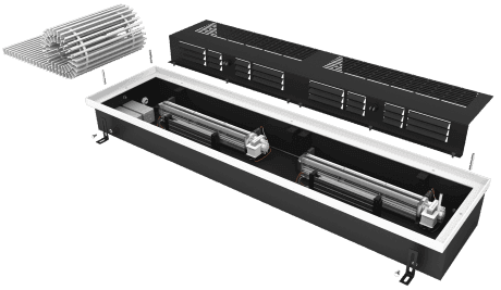 Convectors electric under-floor