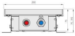 The convector is water-based. Price VC 75 200